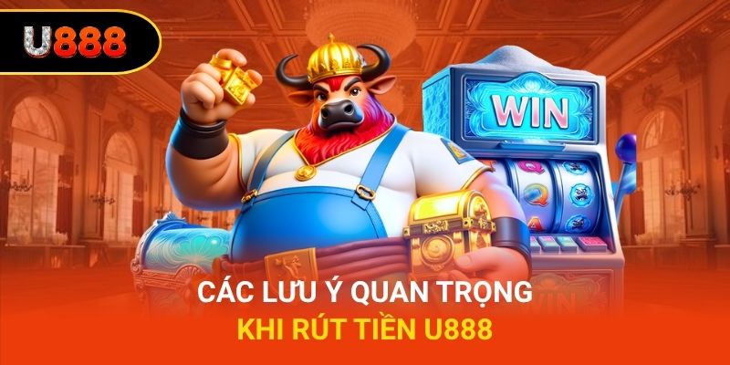 Các lưu ý quan trọng khi rút tiền U888