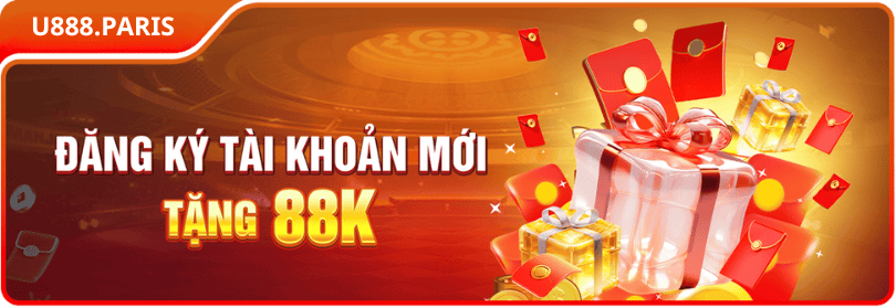 thưởng đăng ký tài khoản mới U888