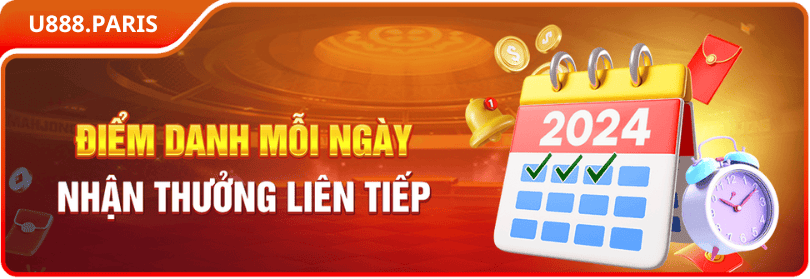 thưởng điểm danh U888
